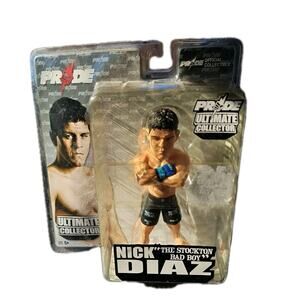 Nick Diaz Stockton Bad Boy Round 5 MMA Ultimate Collector Action Figure UFC NEW